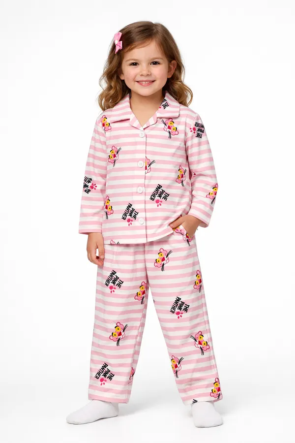 Girls_Pink_Panther_Print_Cotton_Night_Suit_Set