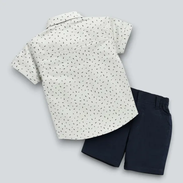 Ivory_Dots_Shirt_&_Navy_Shorts_Co-ord_Set_with_Bow_Tie