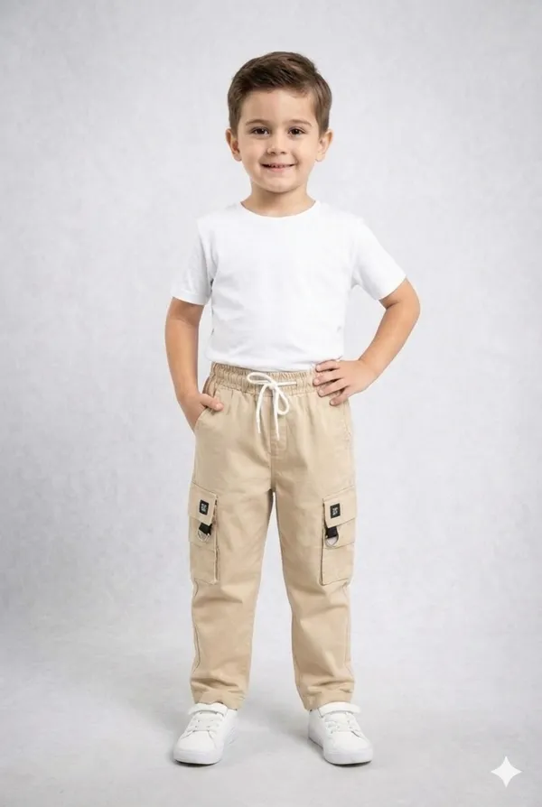 Kids_Beise__Cotton_Cargo_Pants_with_Utility_Pockets