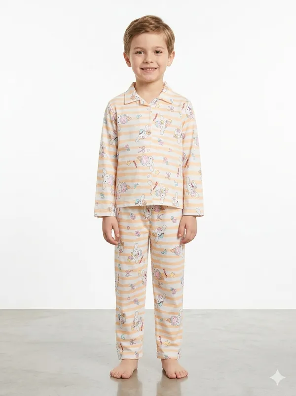 Kids_Cute_Bunny_Print_Cotton_Night_Suit_Set