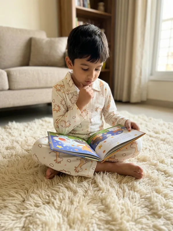 Kids_Cute_Giraffe_Print_Cotton_Night_Suit_Set