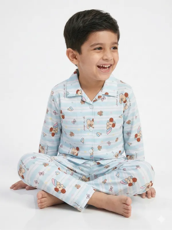 Kids_Cute_Teddy_Print_Night_Suit_Set