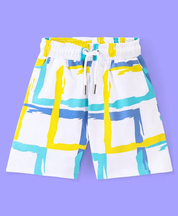 Kids_Geometric_Block_Print_Shirt_&_Shorts_Co-ord_Set_(Blue–Yellow)