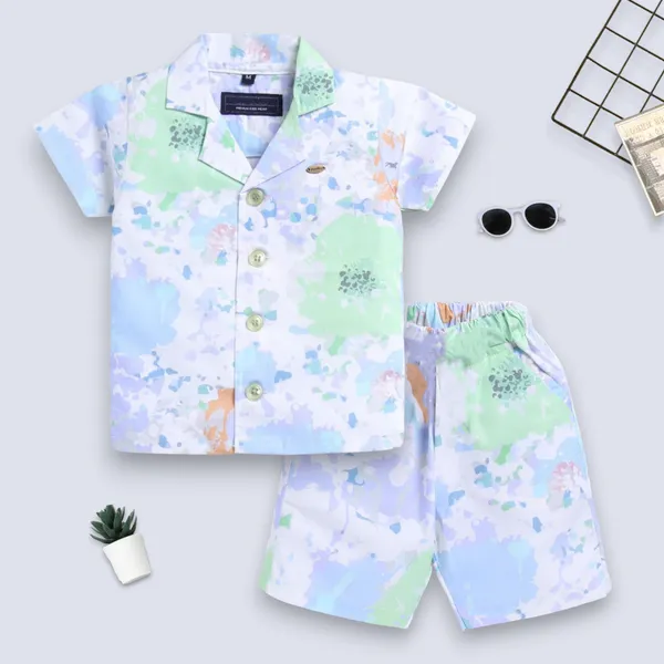 Kids_Pastel_Splash_Print_Shirt_&_Shorts_Co-ord_Set_(Sky_Green)