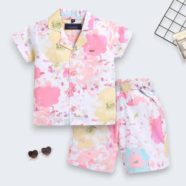 Kids_Pastel_Splash_Print_Shirt_&_Shorts_Set