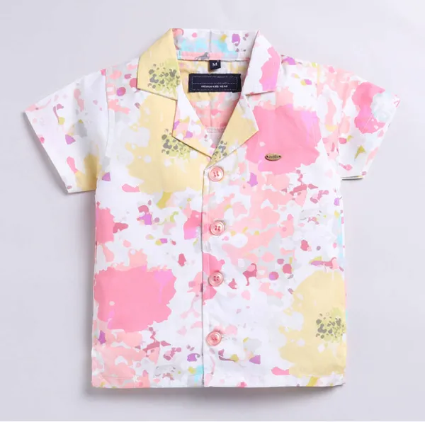 Kids_Pastel_Splash_Print_Shirt_&_Shorts_Set