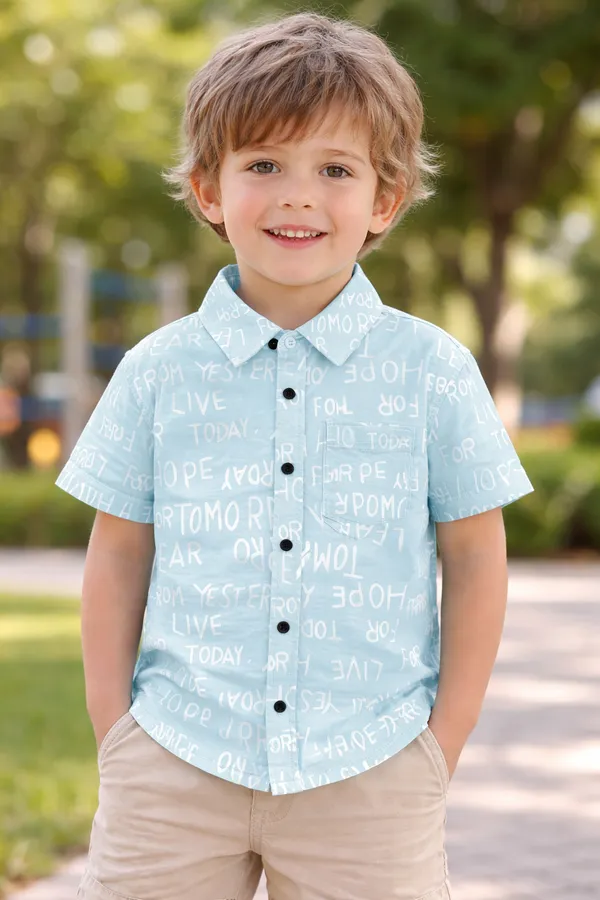 Kids_Printed_Casual_Cotton_Shirt_–_Pista