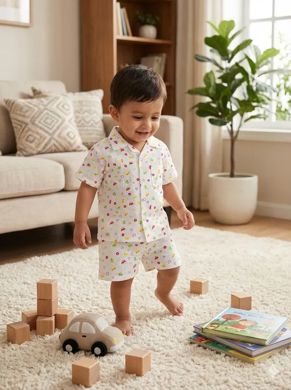 Kids_Printed_Muslin_Pure_Cotton_Shirt_&_Shorts_Cord_Set