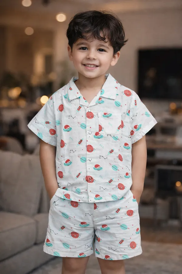 Kids_Printed_Pure_Cotton_Cord_Set_–_Shirt_&_Shorts