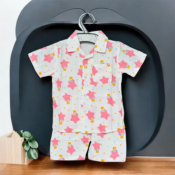 Kids_Pure_Cotton_Printed_Little_Star__Cord_Set_(Shirt_&_Shorts)
