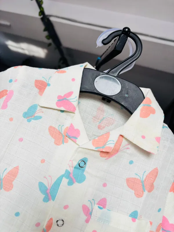 Kids_Pure_Muslin_Cotton_Butterfly_Print_Shirt_&_Shorts_Set