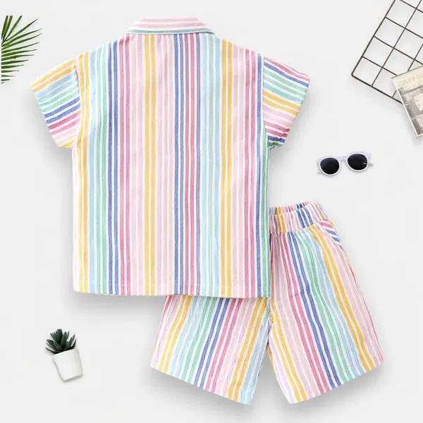 Kids_Rainbow_Stripe_Shirt_&_Shorts_Co-ord_Set
