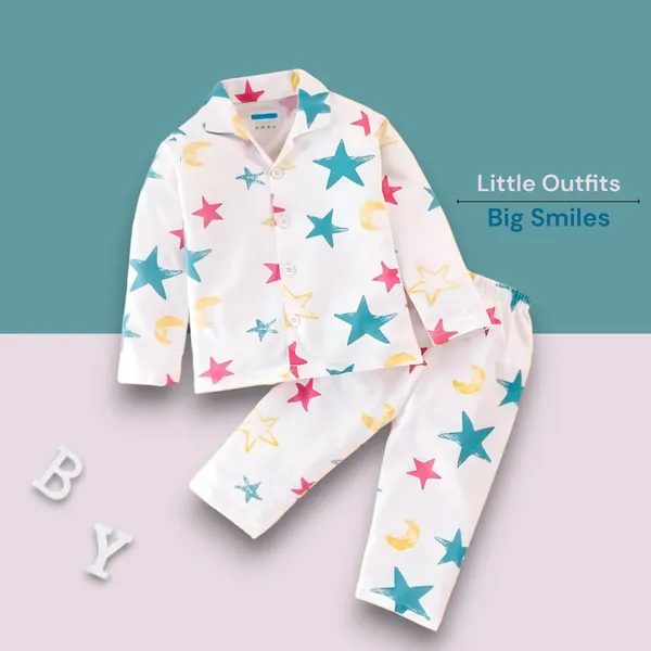 Kids_Star_Print_Nightwear_Pajama_Set