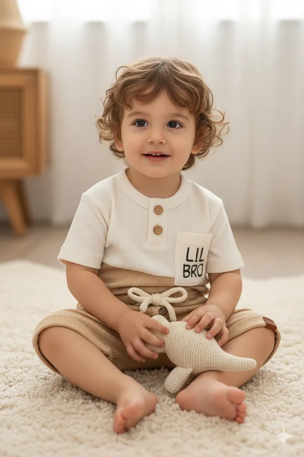 Lil_Bro_Waffle_Cotton_Co-Ord_Set_Cream