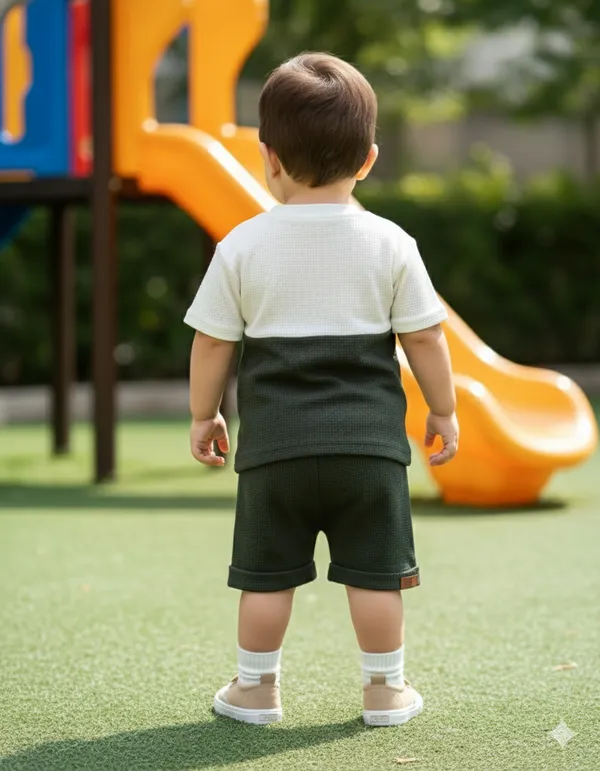Lil_Bro_Waffle_Cotton_Co-Ord_Set_D.Grey