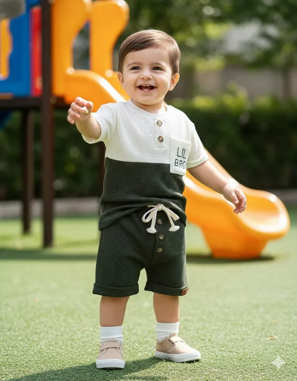 Lil_Bro_Waffle_Cotton_Co-Ord_Set_D.Grey