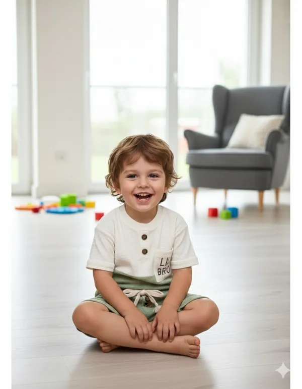 Lil_Bro_Waffle_Cotton_Co-Ord_Set_Pista