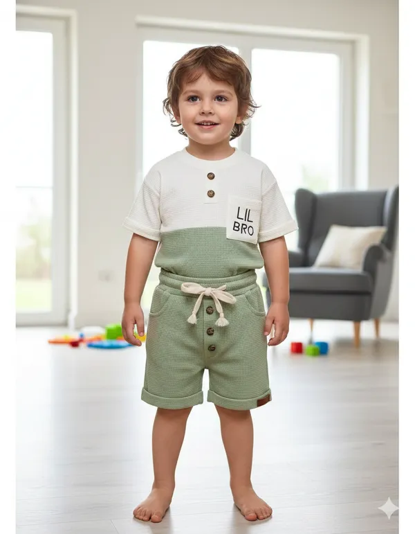 Lil_Bro_Waffle_Cotton_Co-Ord_Set_Pista
