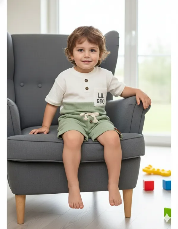 Lil_Bro_Waffle_Cotton_Co-Ord_Set_Pista