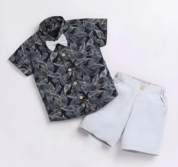 Midnight_Leaf_Party_Co-ord_Set_with_Bow_Tie