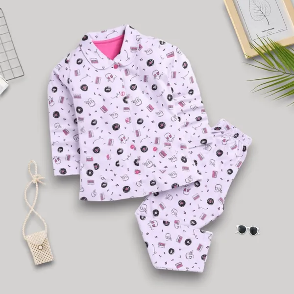Music_Print_Lavender_Baby_Nightwear_Set