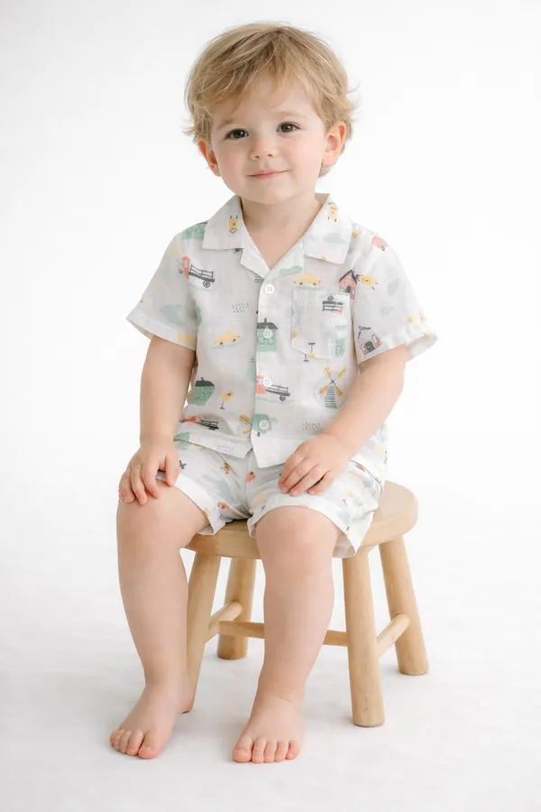 Pure_Muslin_Kids_Co-Ord_Set_Combo_Pack_(Pack_of_2)_–_Soft_Breathable_Summer_Wear_for_Toddlers_(Unisex)