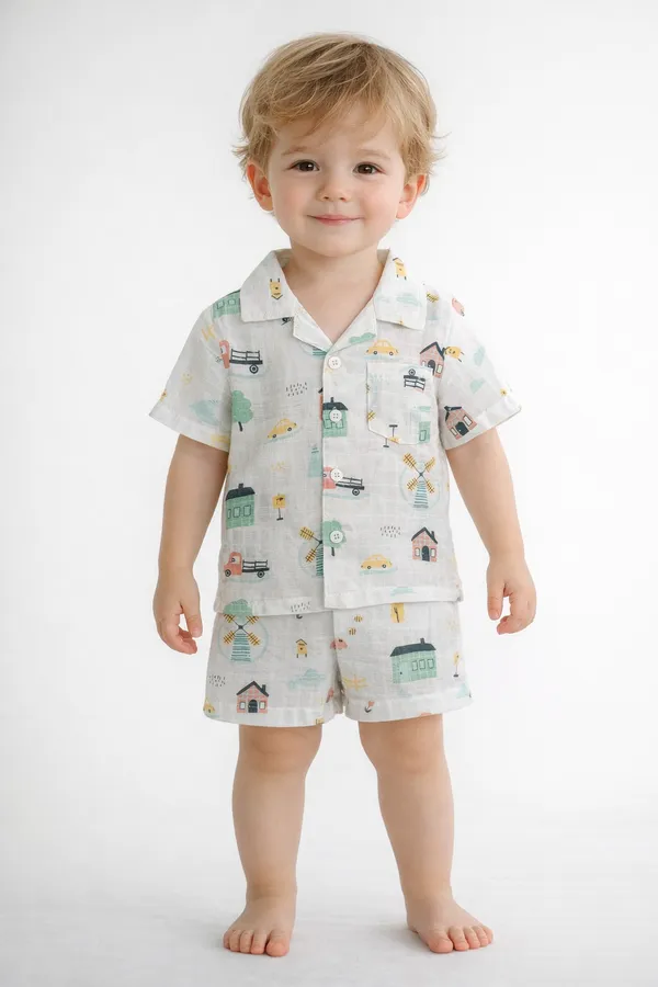 Pure_Muslin_Kids_Co-Ord_Set_Combo_Pack_(Pack_of_2)_–_Soft_Breathable_Summer_Wear_for_Toddlers_(Unisex)