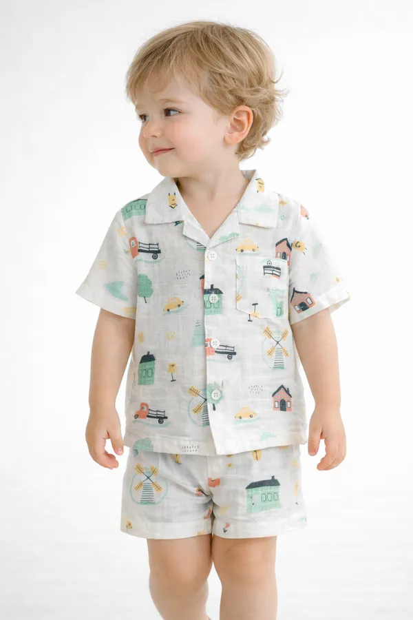 Pure_Muslin_Kids_Co-ord_Set_Combo_Pack_of_2_|_Soft_Breathable_Summer_Wear_|_Unisex_Toddler_Outfit_Set