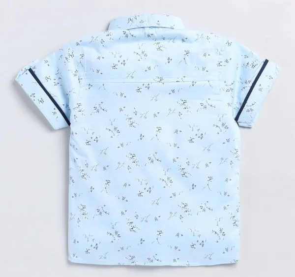 Sky_Bloom_Shirt_&_Navy_Shorts_Co-ord_Set_with_Bow_Tie