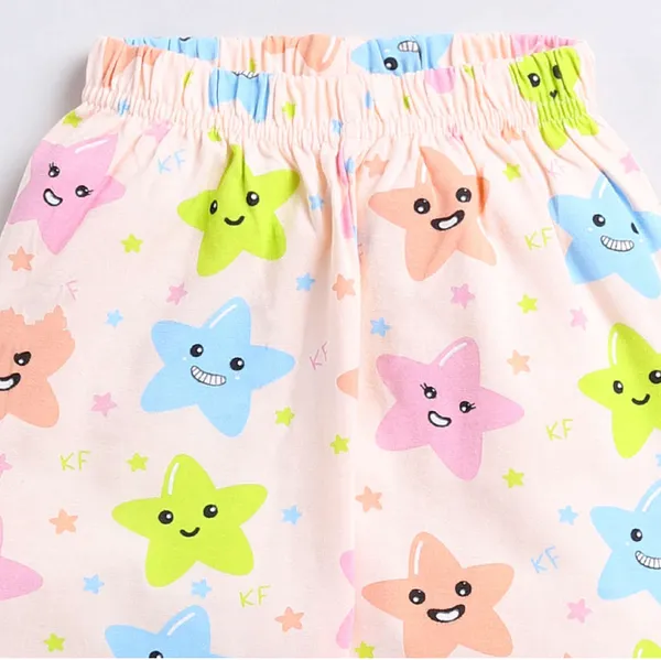 Smiley_Star_Print_Kids_Night_Suit_–_Peach