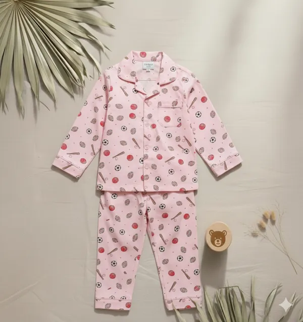 Sports_Fun_Kids_Night_Suit_Set_–_Pink