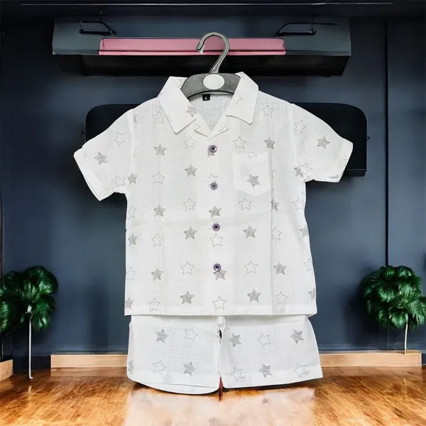 Starry_Comfort__Pure_Muslin__Cotton_Shirt_&_Shorts_Cord_Set