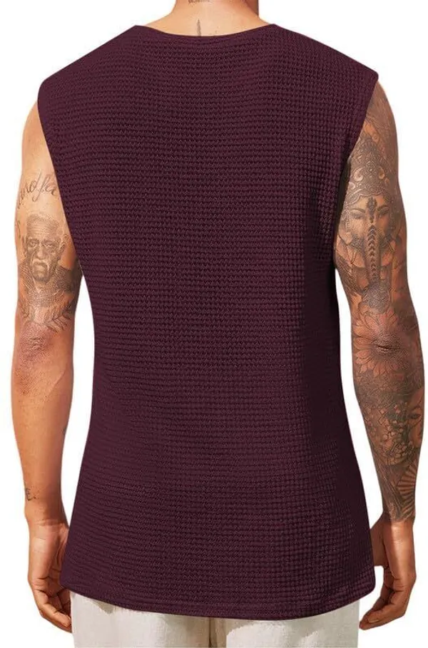 Multicolor_Cotton_Blend_Self_Design_Round_Neck_T-Shirt_For_Men_(Pack_Of_2)