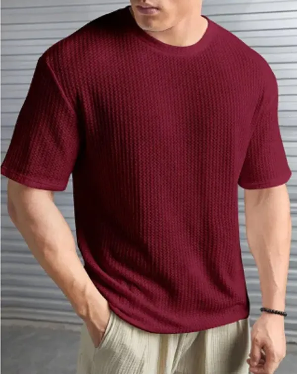 Multicolor_Cotton_Blend_Printed_Round_Neck_T-Shirt_For_Men