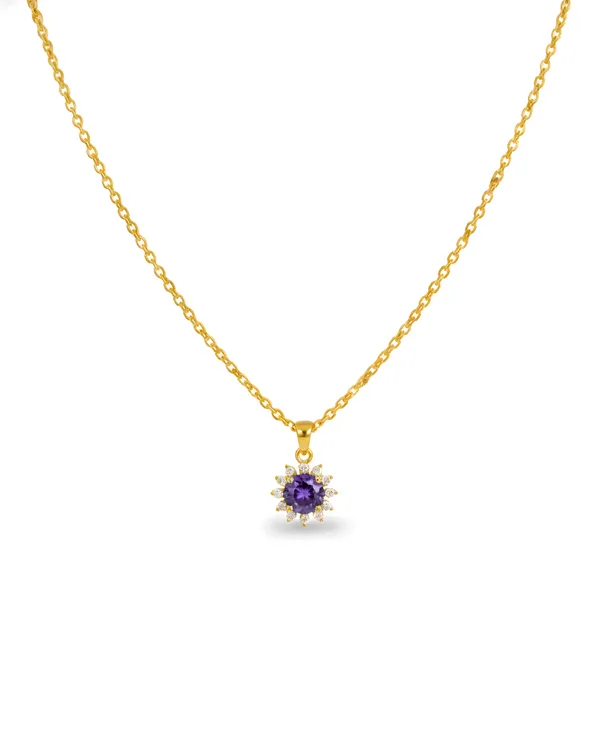 Floral_Purple_And_Gold_Plated_Sterling_Silver_Amara_Bloom_Necklace_For_Women