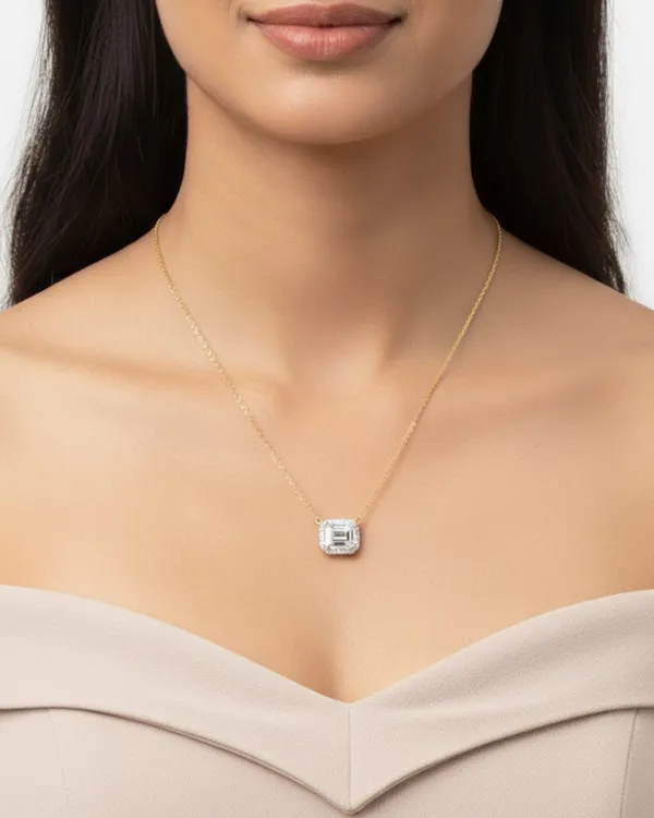 Gold_Plated_Sterling_Silver_Aureen_Emerald_Solitaire_Necklace_Pendant_For_Women