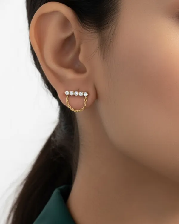 Gold_Plated_Sterling_Silver_Celeste_Chain_Drop_Earrings_For_Women