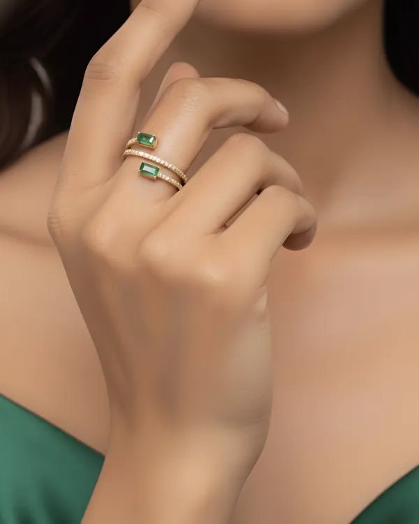 Green_And_Gold_Plated_Sterling_Silver_Esmera_Ring_For_Women