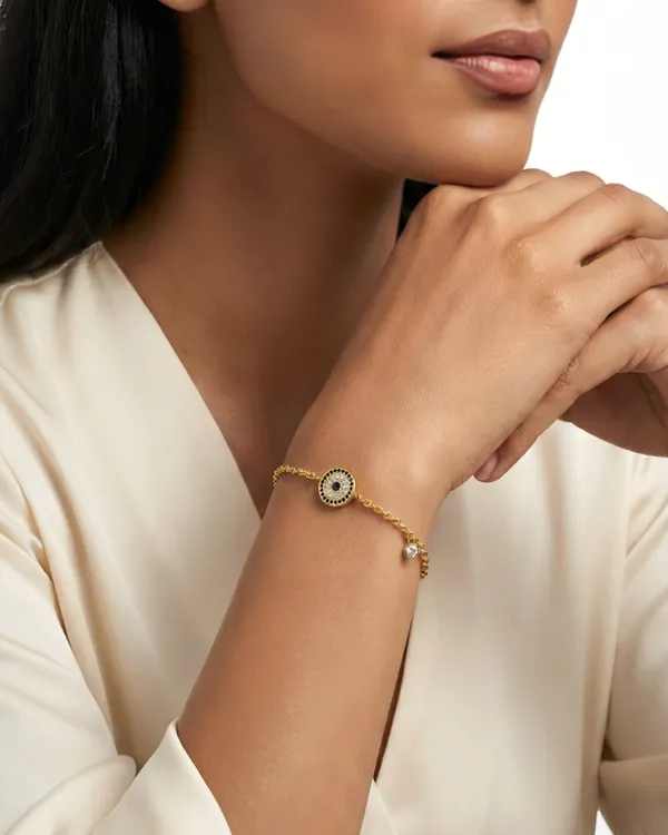 Gold_Geometric_Sterling_Silver_Plated_Evil_Eye_Charm_Bracelet_For_Women