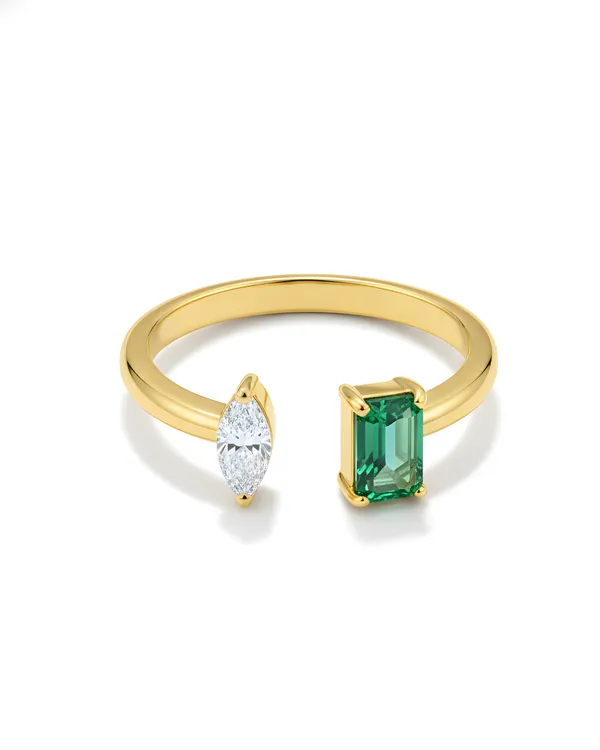 Green_And_White_Gold_Plated_Sterling_Silver_Evoque_Ring_For_Women