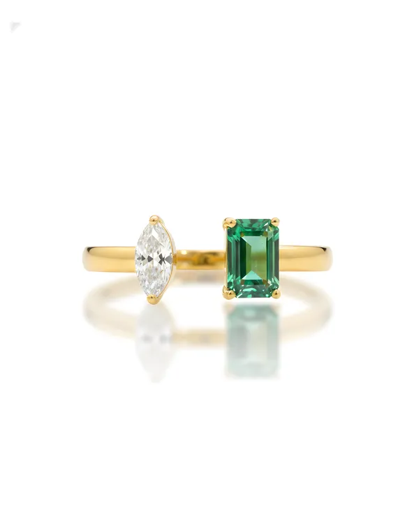 Green_And_White_Gold_Plated_Sterling_Silver_Evoque_Ring_For_Women