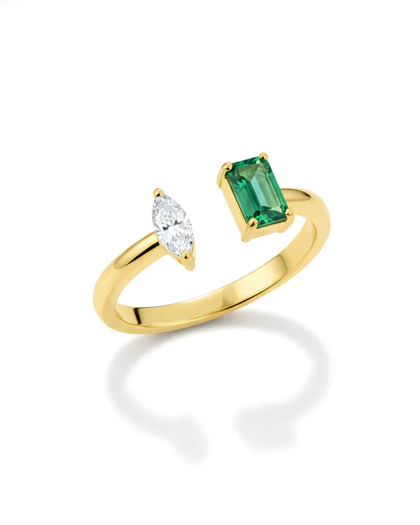 Green_And_White_Gold_Plated_Sterling_Silver_Evoque_Ring_For_Women