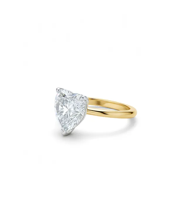 Gold_Plated_Sterling_Silver_Golden_Heart_Solitaire_Ring_For_Women