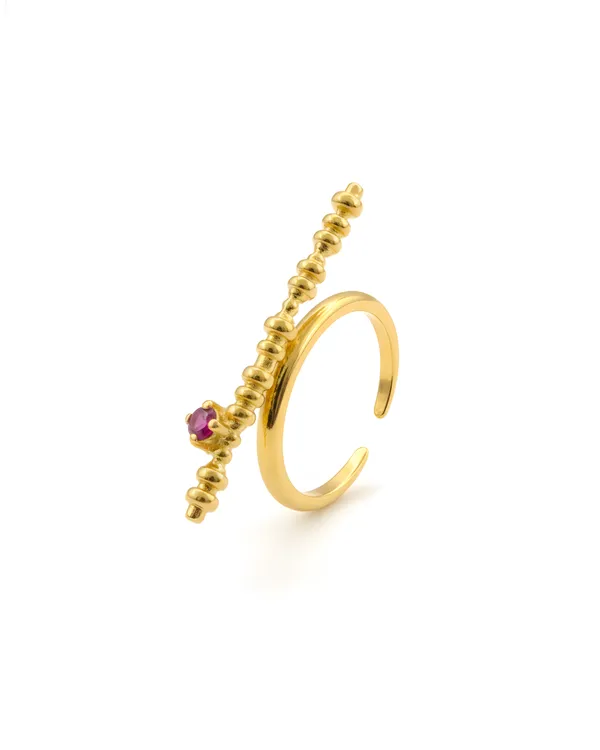 Geometric_Sterling_Silver_Gold_Plated_Linea_Ring_For_Women