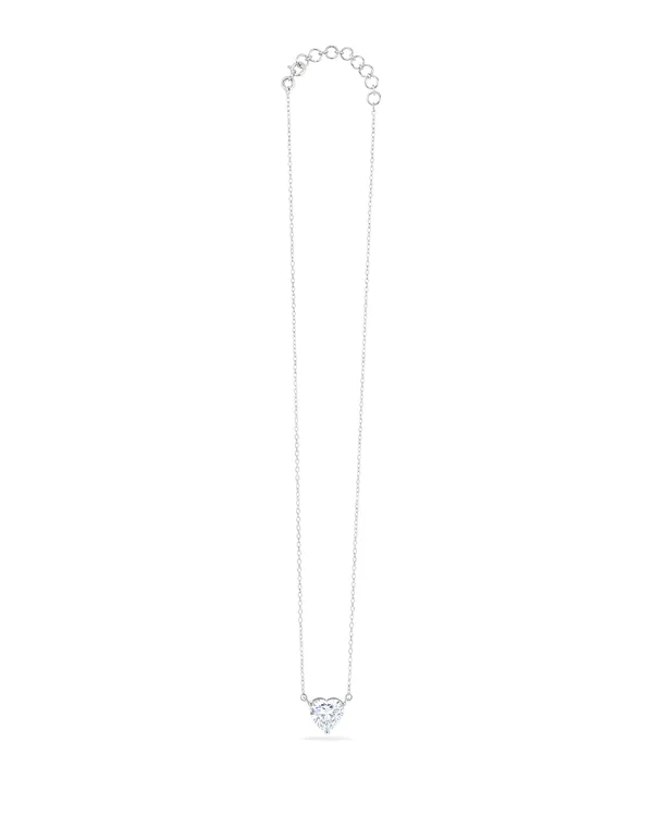 Silver_Sterling_Rhodium_Plated_Petite_Heart_Solitaire_Necklace_Pendant_For_Women