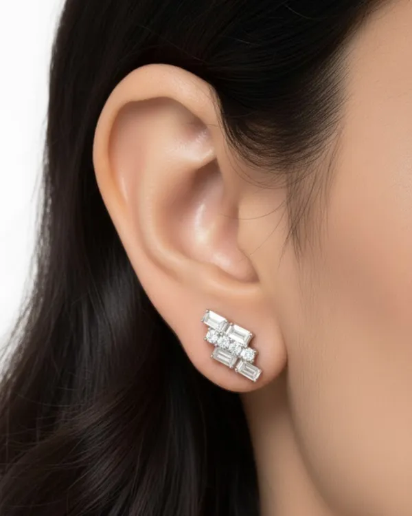 Silver_Rhodium_Plated_Sterling_Prisma_Stud_Earrings_For_Women