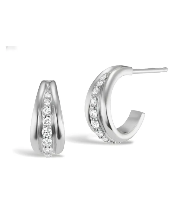 Silver_Geometric_Sterling_Rhodium_Plated_Silric_Hoops_Earrings_For_Women