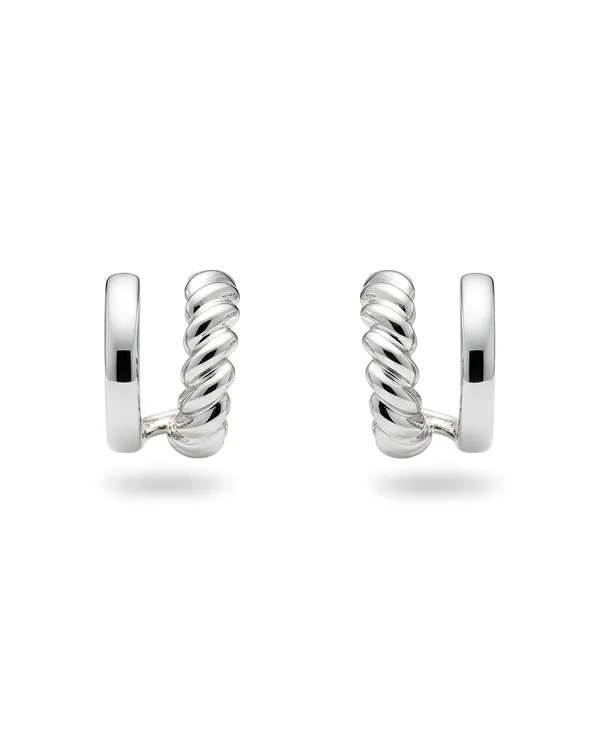 Silver_Sterling_Rhodium_Plated_Twist_Double_Hoops_Earrings_For_Women