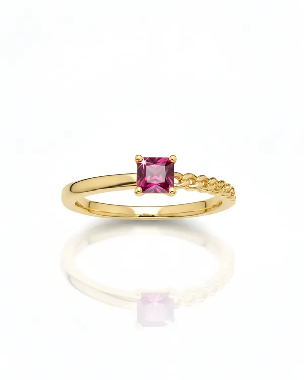 Pink_Sterling_Silver_Gold_Plated_Princess_Ring_For_Women
