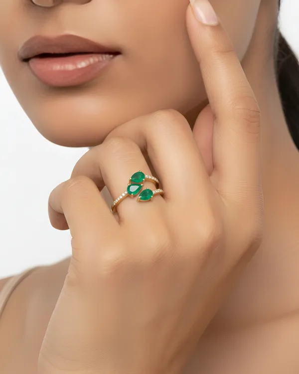 Green_Sterling_Silver_Gold_Plated_Verlyn_Ring_For_Women